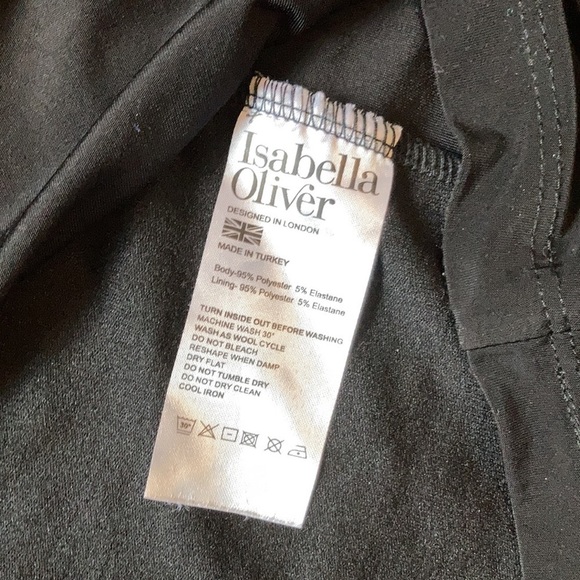 Isabella Oliver black one shoulder maternity dress - Picture 8 of 8